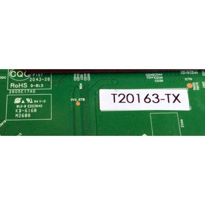 MAIN FUENTE PARA TV ONN·ROKU  (32'') / NUM DE PARTE 317GAAMBB26CVT0030 / TPD.MS1603.PB751 / AMBB26CVTA / 2605E17A0 / KB-6160 / E203640 / PANEL´S TPT320B5-J8Q01.N REV:C1C / TPT320B5-J8Q01.N REV:C1F / DISPLAY V320BJ8-Q01 / MODELO 100012589 - Imagen 3